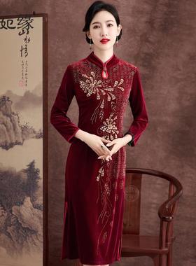 高端妈妈婚宴礼服婚宴装连衣裙