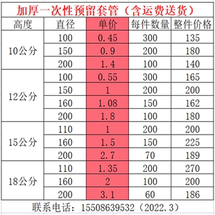 一次性新款 山东省大陆排水PVC预埋套筒套管下水洞水电预留洞模具