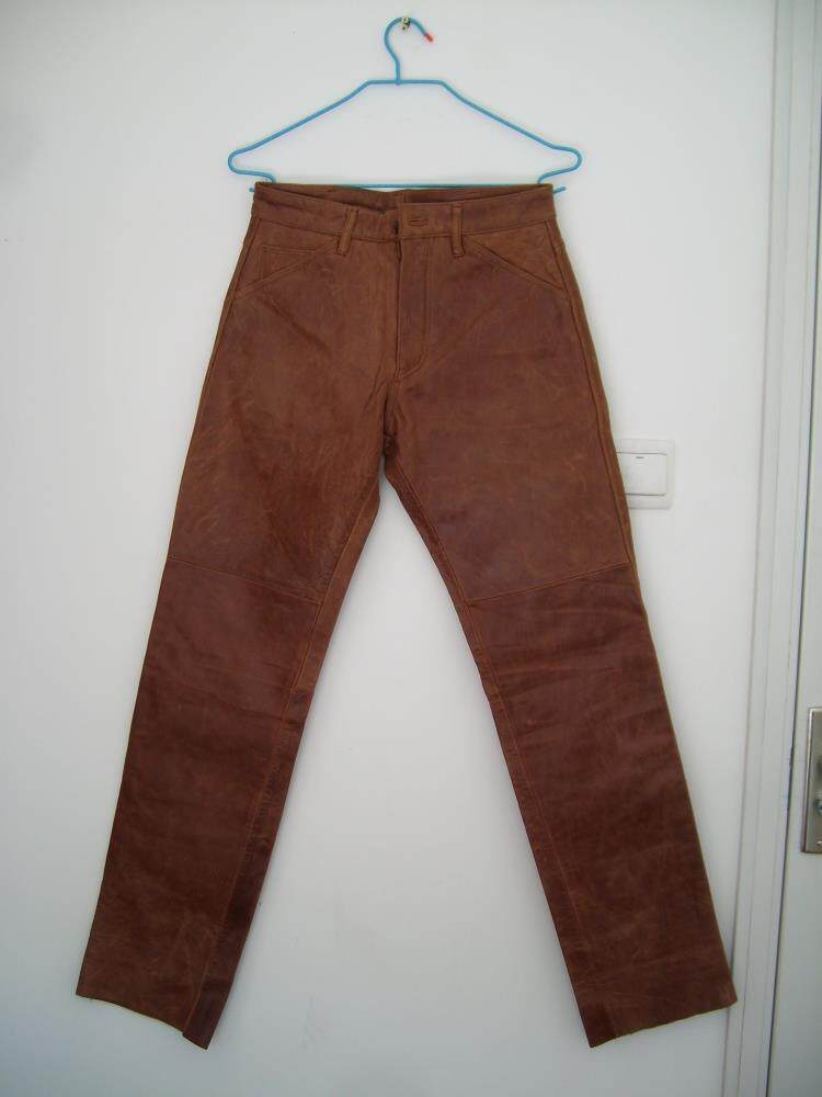 Pantalon cuir homme Première couche de cuir - Ref 1492949 Image 1