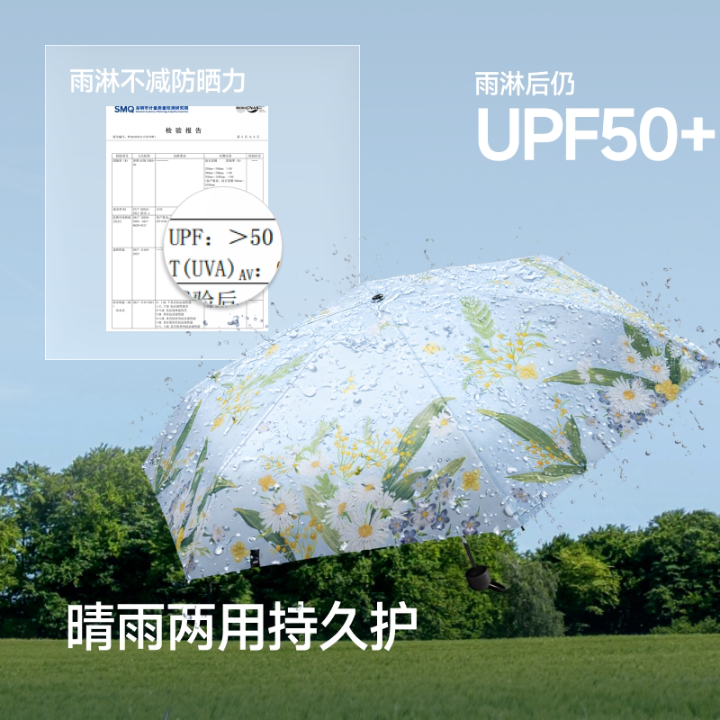 蕉下五折黑胶防晒伞BM02126图片