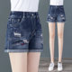 女夏季 2025年新款 高腰显瘦薄款 破洞女士牛仔短裤 宽松热裤 子潮ins