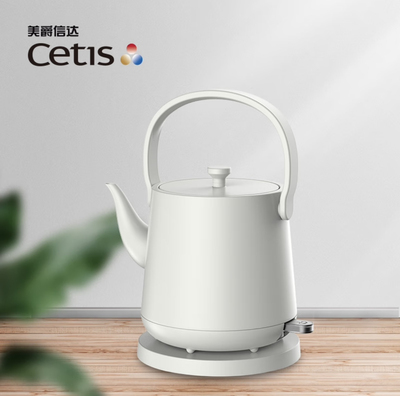 CETIS美爵信达电热水壶中式提梁壶无缝内胆双层防烫酒店同款K-306