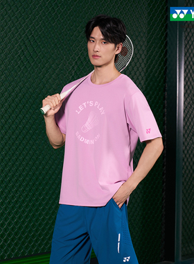 YONEX/尤尼克斯 11/2153025BCR 25FW训练系列透气短袖休闲运动T恤