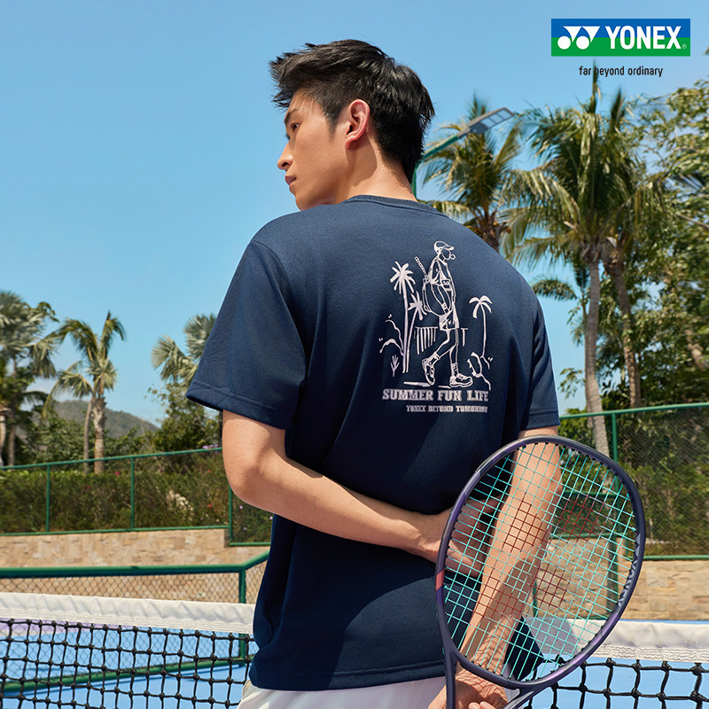 YONEX/尤尼克斯 16903CR 26SS自然环保系列圆领休闲训练运动T恤yy
