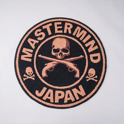 创意房间mastermind japan MMJ咖啡色黑底骷髅头地毯地垫坐垫