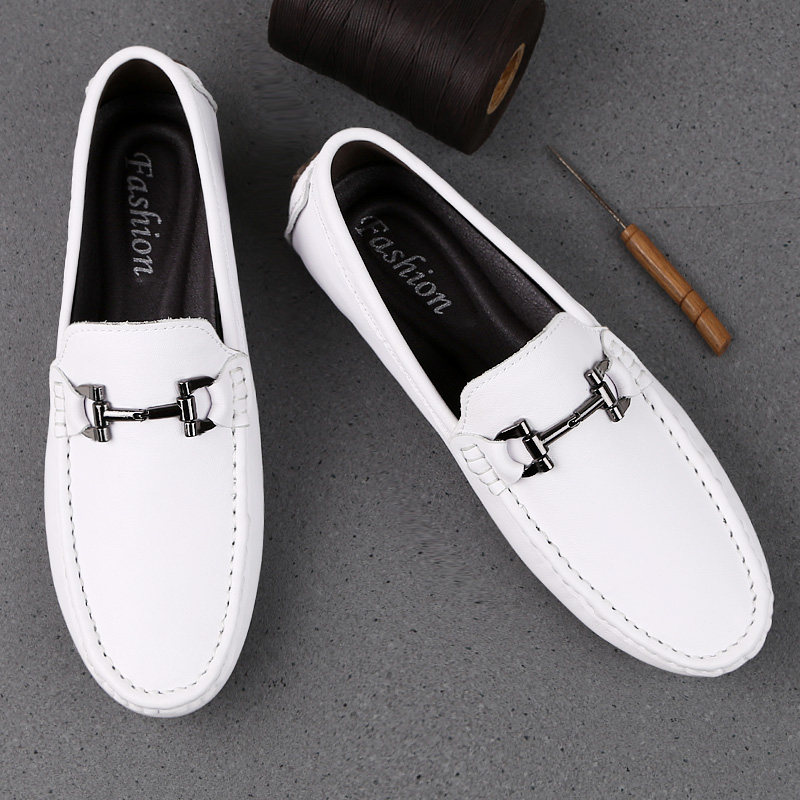 鳄鱼纹真皮男鞋2025年男士豆豆鞋新款男高档皮鞋潮流休闲鞋子潮鞋,流行男鞋,单鞋,淘宝优惠券,粉丝福利购,淘宝优惠卷