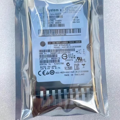 IBM 1.2TB SAS 10K 2.5 00AD075 00AD076 X3550 X3650 M4 M3硬盘