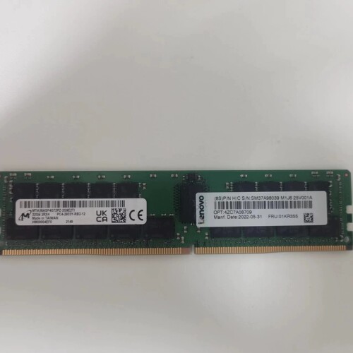 联想 32G 2RX4 PC4-2933Y-R 01KR355 4ZC7A08709 服务器内存条
