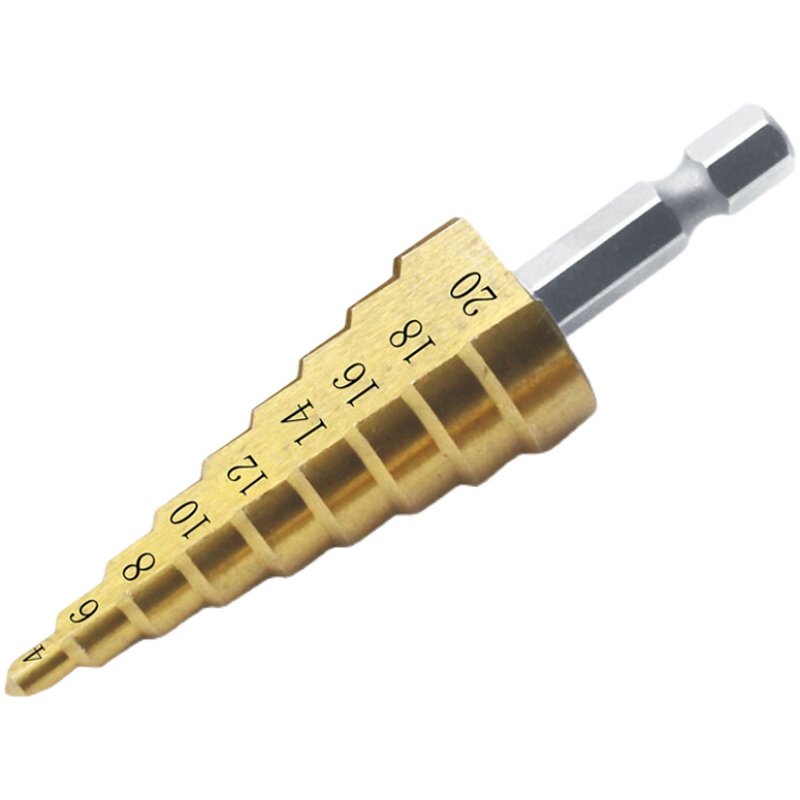 六角柄阶梯钻钢板钻孔器扩孔器可选规格:4-12/4-20/4-32/3合一图片