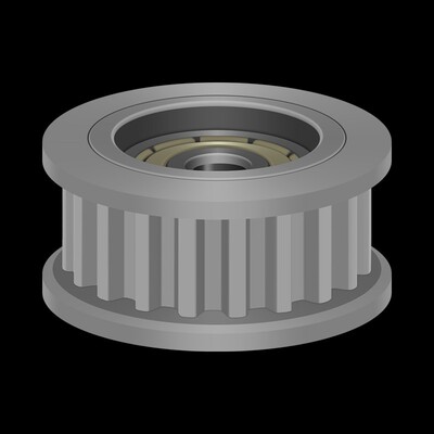 同步轮S5M32齿 涨紧轮 槽宽11/17/22/27调节导向轮惰轮AHTFW32S5M
