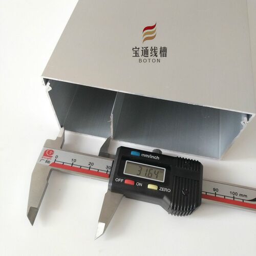 100*50mm带隔板壁厚1.1线槽明装线槽 铝合金穿线槽布线槽家用线槽