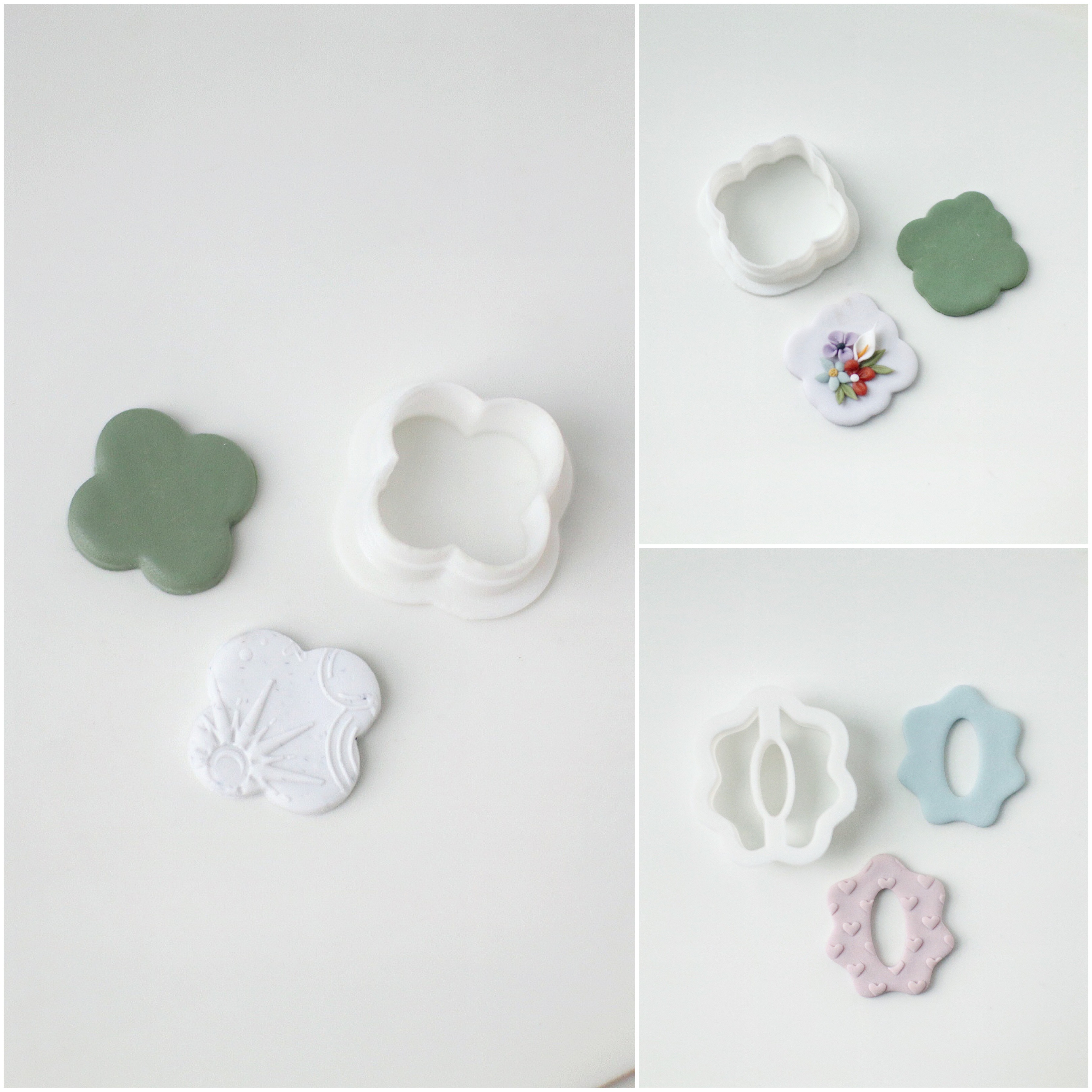 四叶草软陶模具3d打印