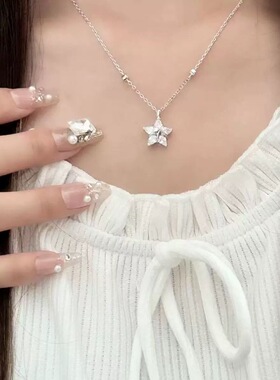 幸运星项链女款小众精致设计织女星新款爆款轻奢时尚百搭配饰