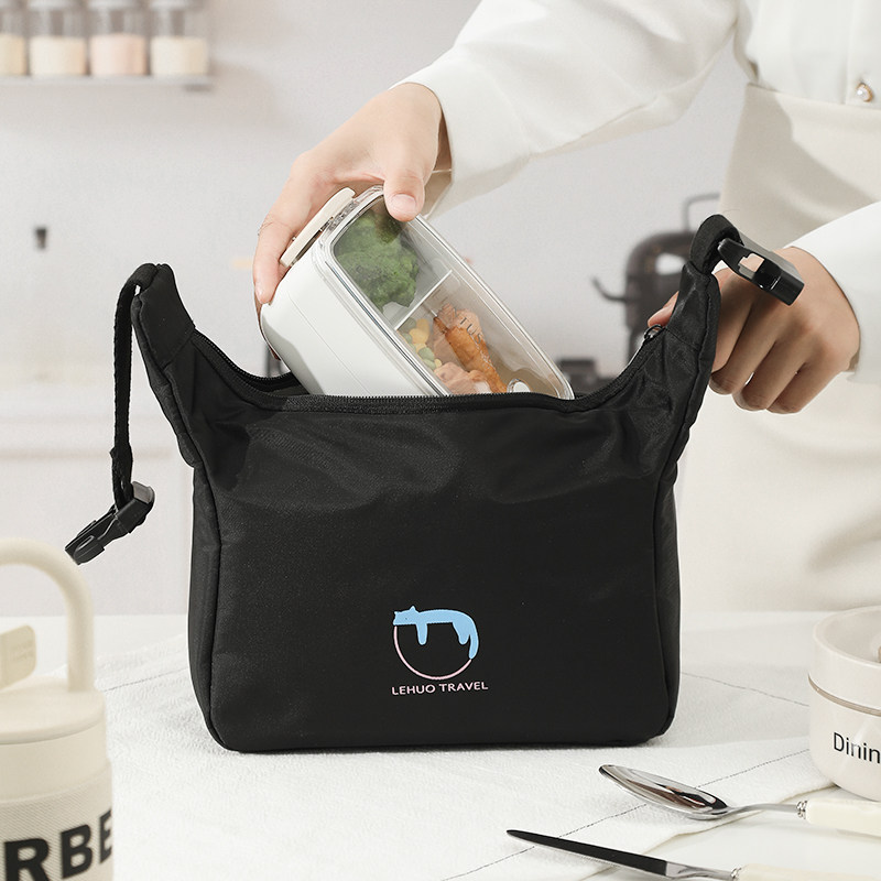 便当袋手提袋便当袋子保温饭包餐包上班族便当盒带饭吃饭围兜加厚