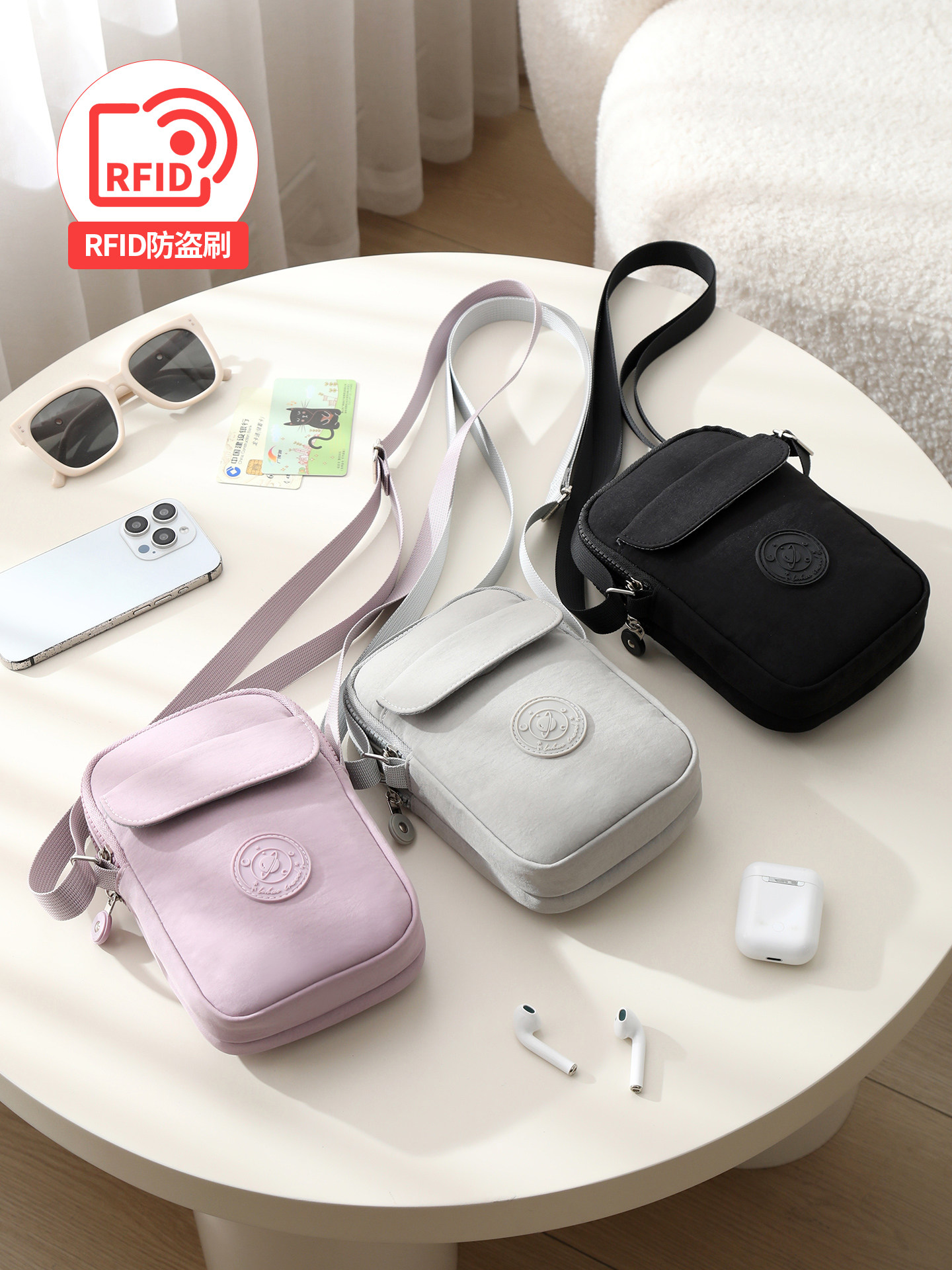 Qadın üçün telefon çantası - çiyin çantası, yüngül mini model