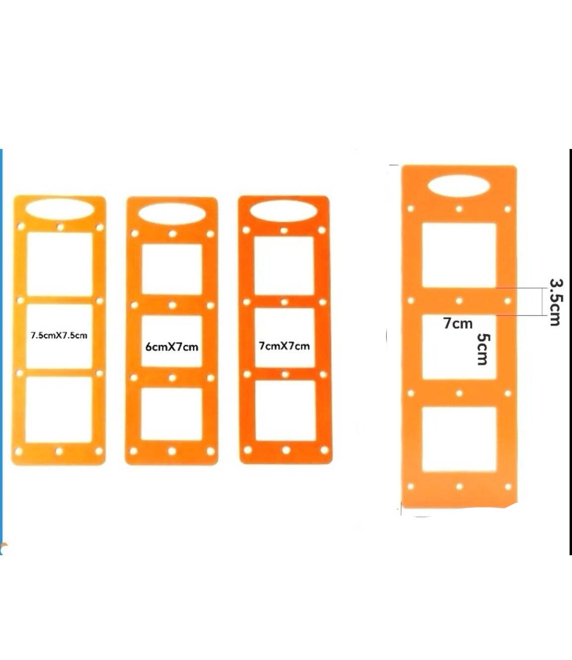 86盒开关插座开孔模具定制家具衣柜暗盒方孔开槽画线木工工具模板