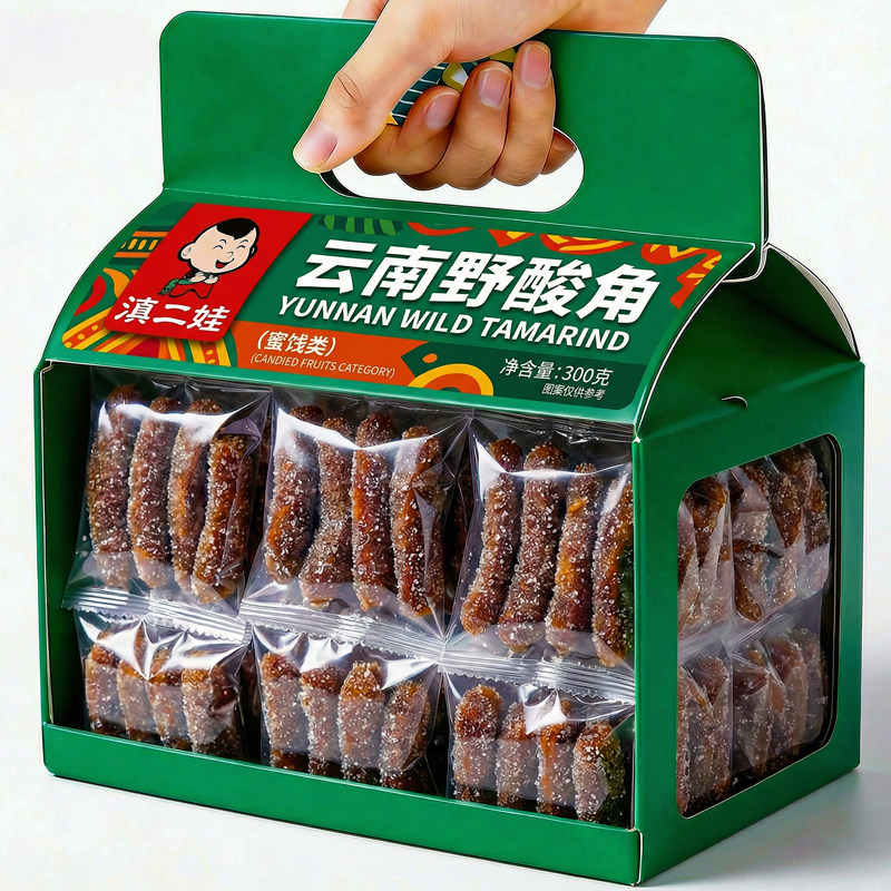 滇二娃云南特产清甜野酸角冰糖甜酸角糕孕妇零食休闲小吃