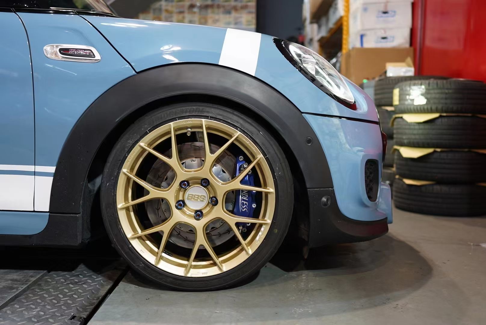 日本BBS REV7锻造轮毂迷你 mini F56 jcw