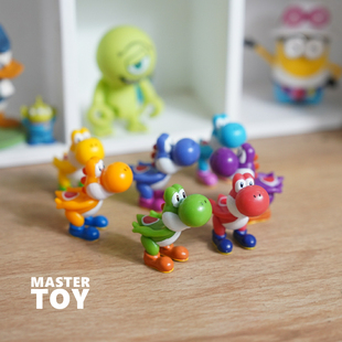 原单散货超级玛丽耀西青龙可爱卡通公仔手办模型摆件玩具