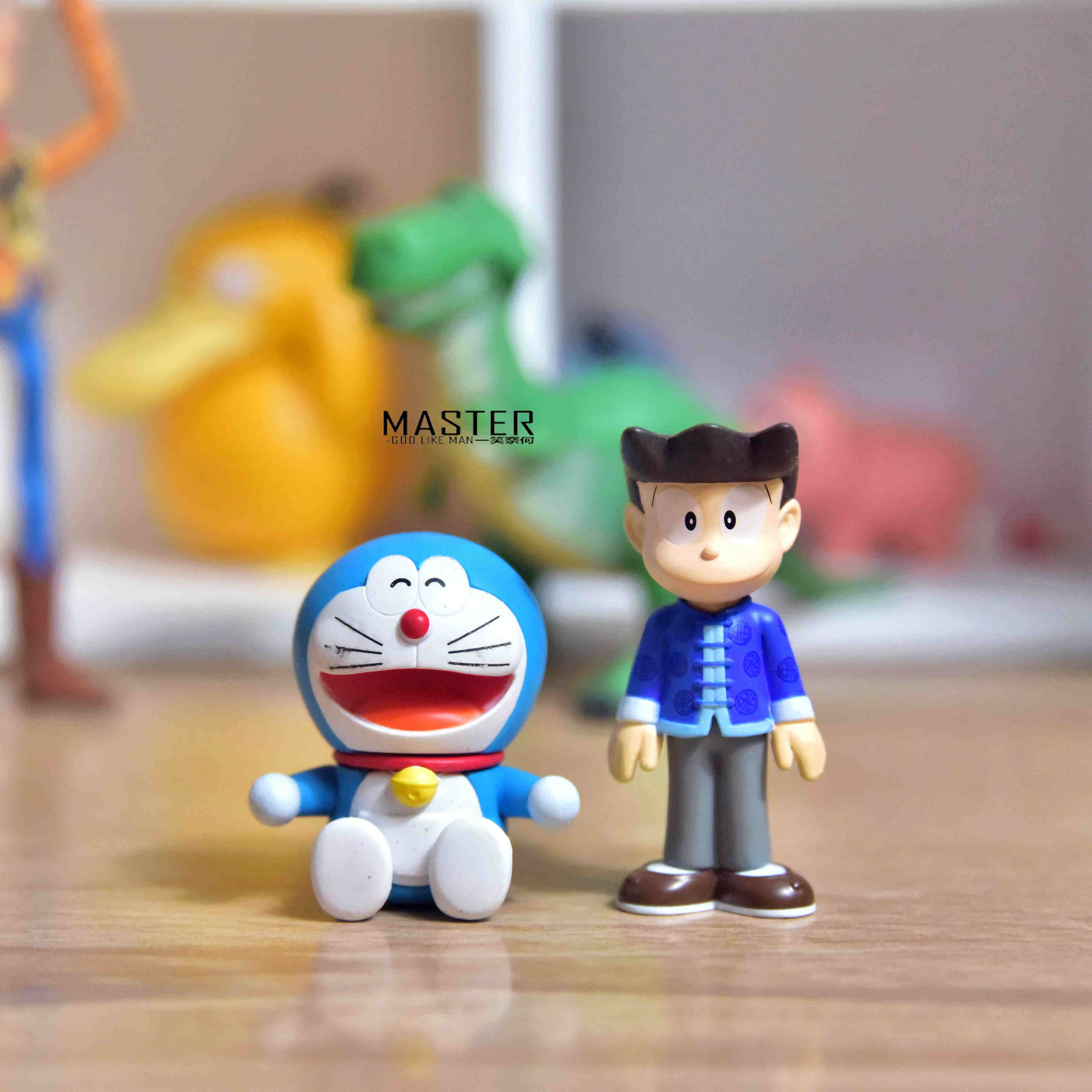 散货叮当 机器猫小夫可爱卡通公仔摆件玩具