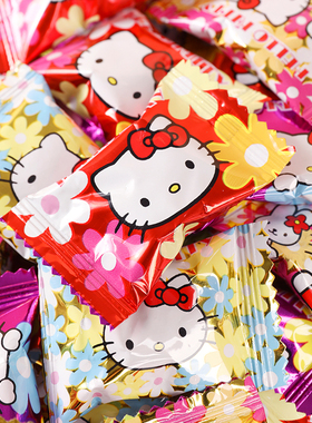 香港Hello Kitty芒果果汁软糖可爱KT猫咪造型软糖橡皮糖QQ糖1000g