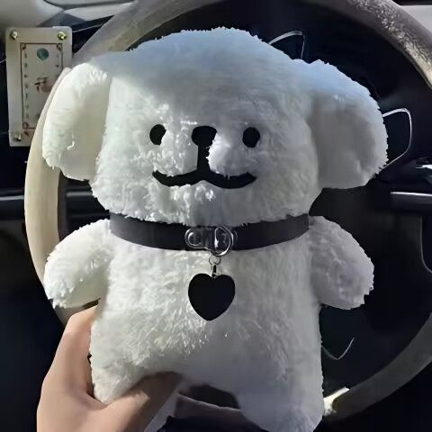 韩国Maltese线条小狗毛绒玩具