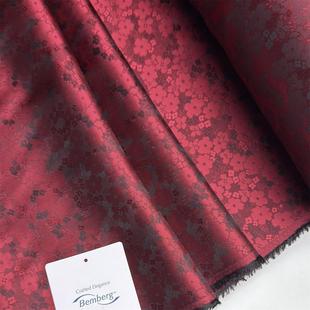 进口铜氨丝里布西装内衬羊绒大衣里衬100%铜氨丝宽提花西装里子布