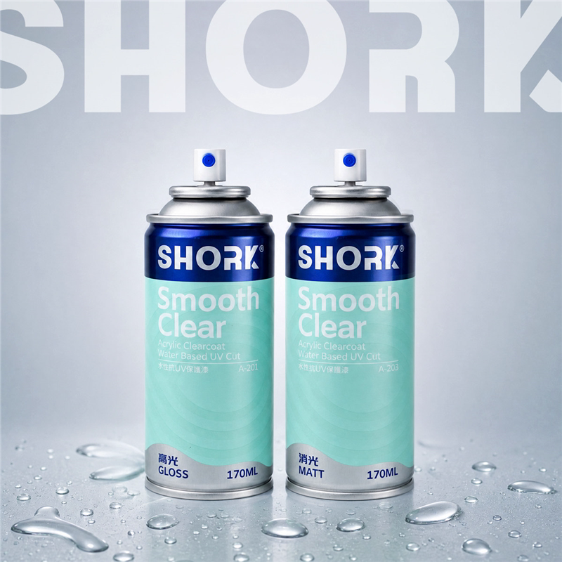 SHORK削刻水性模型喷罐 笔涂手涂高达民用军模手办保护漆