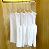 买一送一 230g无袖 背心男士 纯棉健身圆领打底短袖 T恤男女坎肩