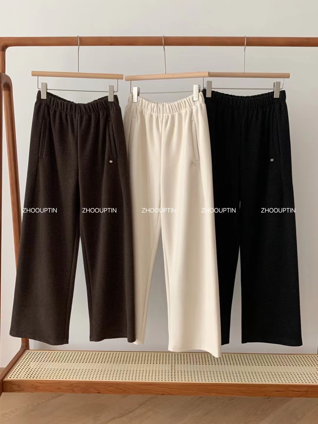 重磅巨显瘦羊绒休闲裤女宽松韩版高腰直筒阔腿裤秋冬百搭加厚长裤,女装/女士精品,休闲裤,淘宝优惠券,粉丝福利购,淘宝优惠卷