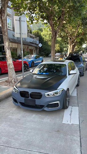 适用于15-18款宝马1系两厢F20后期LCI改装M2C MT包围铝合金机盖