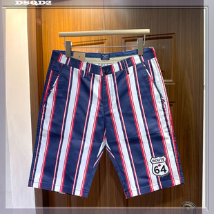 宽松弹力中裤 欧货花裤 男高端百搭纯棉短裤 纯花色五分裤 夏休闲短裤