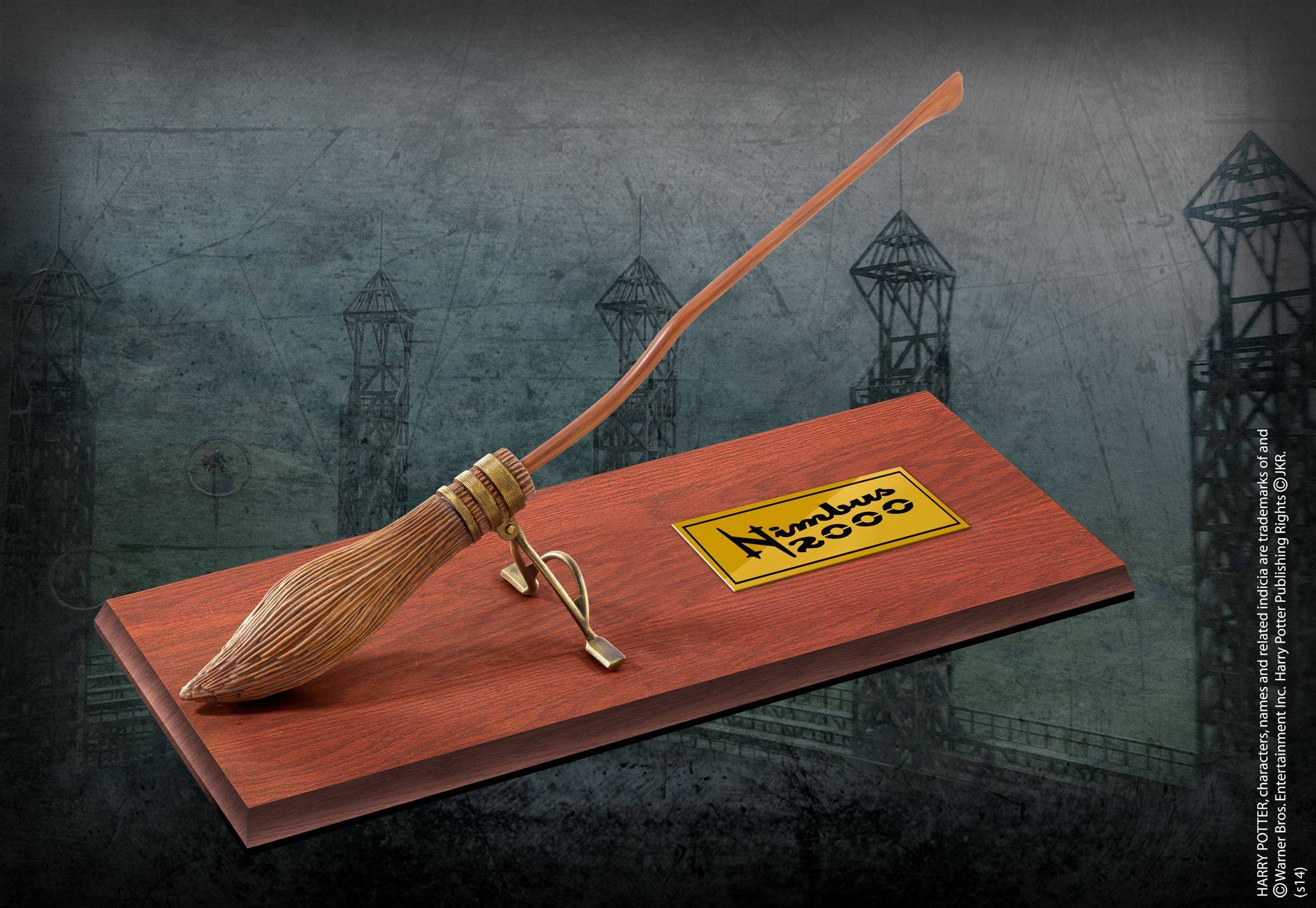 美国代购noble哈利波特周边联名 飞天扫帚光轮2000手办摆件配底座