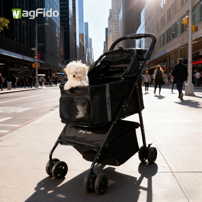 怪兽电台可分离宠物推车