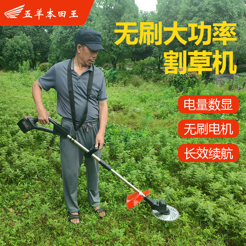 进口电动割草机小型家用多功能