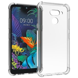 适用LG V40 thinQ+透明气囊防摔保护壳 V405UA手机套钢化膜