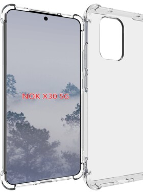 适用 诺基亚X30 透明硅胶手机壳 全包边TPU软壳Nokia X30 TA-1450 保护套 防摔滑 TA-1443 钢化膜