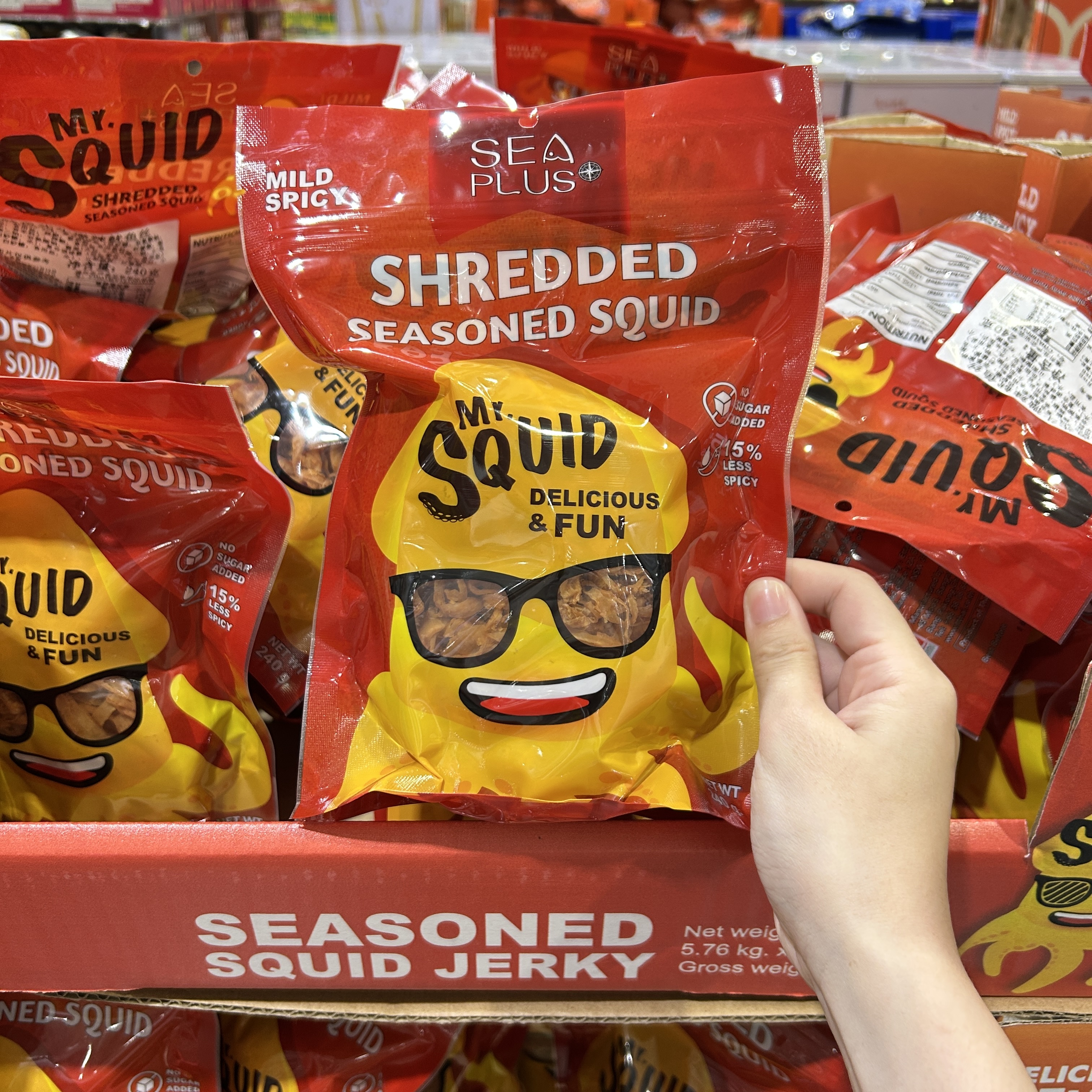 开市客代购 泰国进口鱿鱼先生微辣鱿鱼丝240g即食零食小吃