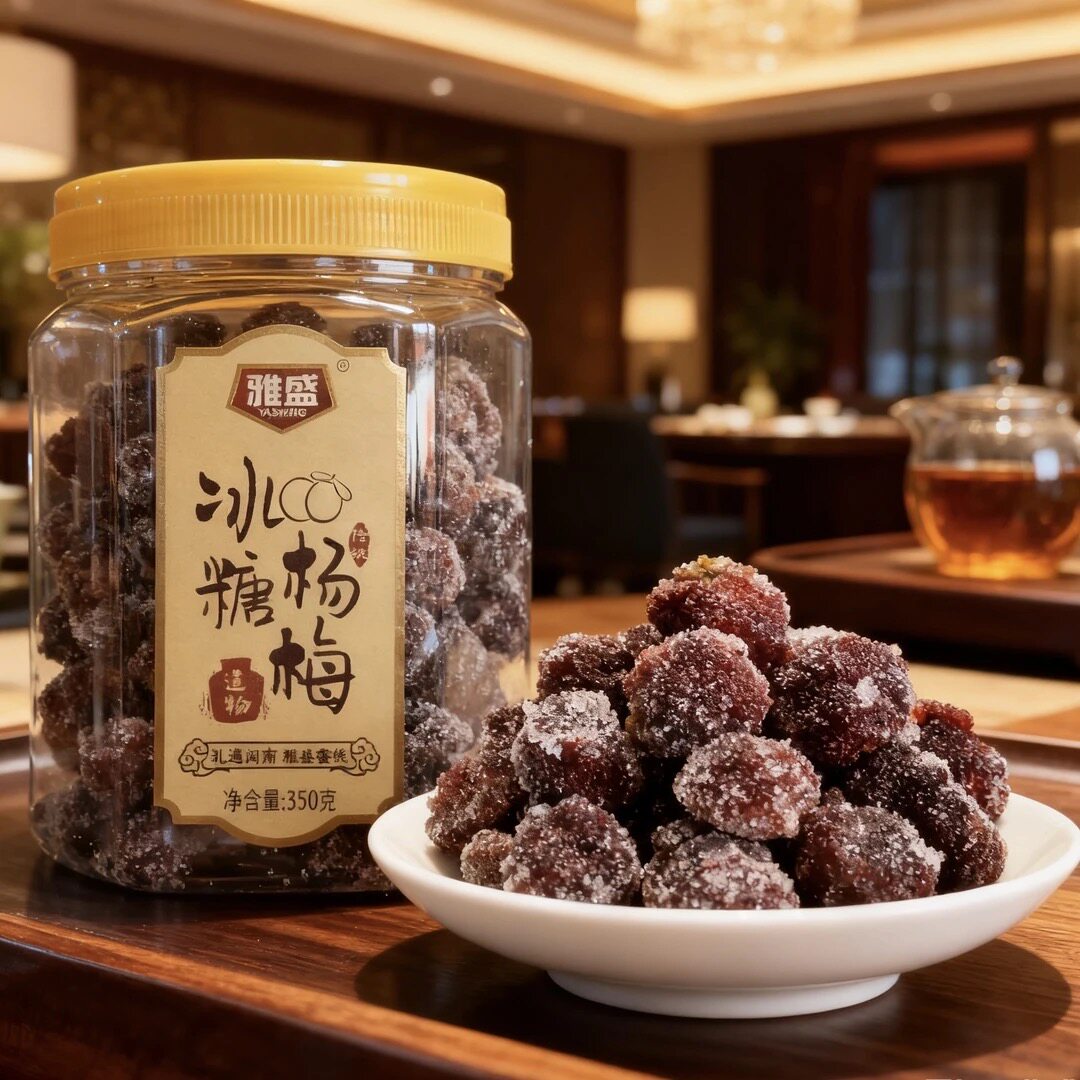 福建闽南特产雅盛新品冰糖杨梅350g瓶装蜜饯果脯杨梅干酸甜杨梅干