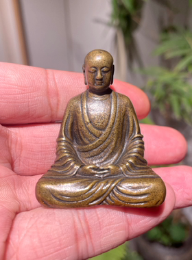 网红款地藏王小摆件实心黄铜