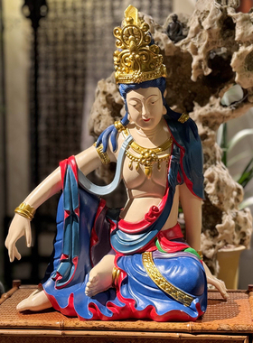 自在观音禅意空间新中式水月观音