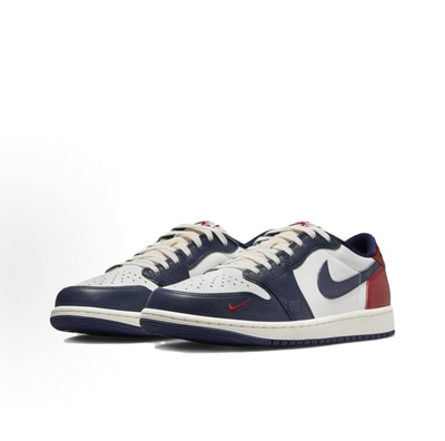 耐克男子Air Jordan 1 AJ1白蓝红运动板鞋HQ2993-100断码47.5 /10