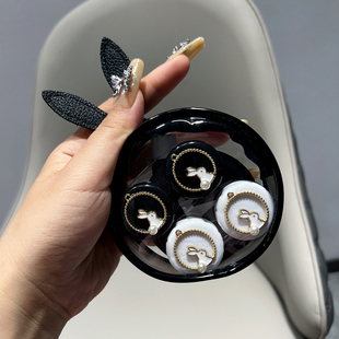 小仙女的美瞳盒~2个装透明隐形眼镜盒便携防漏带镜子高级感收纳盒