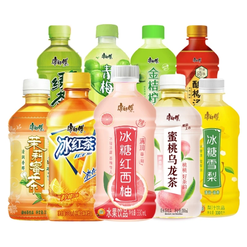 康师傅冰红茶整箱330ml*6中小瓶多口味混装绿茶茉莉蜜茶清茶饮料