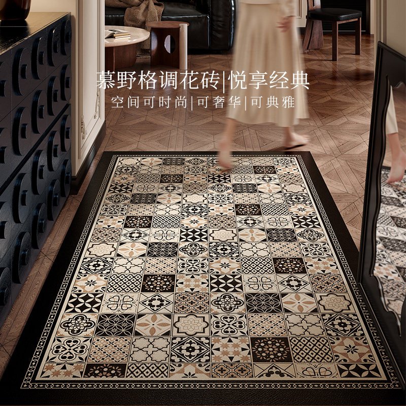 慕野入户门垫轻奢高级感中古风美式玄关入门脚垫加厚防水免洗定制,居家布艺,入户地垫,淘宝优惠券,粉丝福利购,淘宝优惠卷