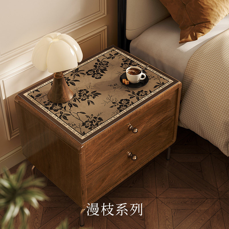 范居态度枝影美式复古床头柜垫子防水防油防滑高档皮革桌面保护垫,居家布艺,床头柜盖布,淘宝优惠券,粉丝福利购,淘宝优惠卷