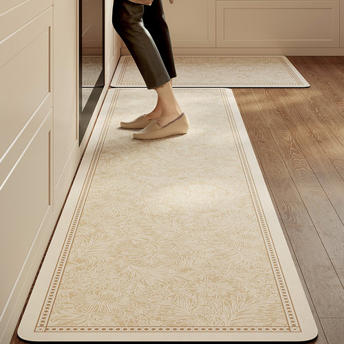 范居态度米雅简约现代厨房吸水地垫免清洗脚垫硅藻泥防滑可裁剪