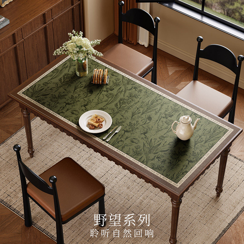 野望桌垫茶几电视柜保护垫中古风防水防油耐高温防烫轻奢高档定制