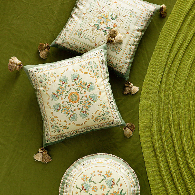 范居态度抱枕套PP棉美式手绘靠垫