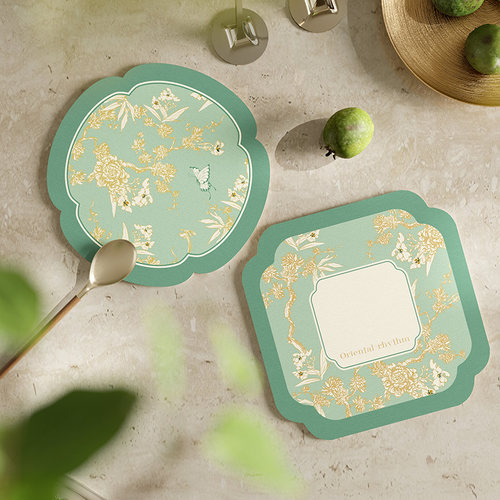 范居态度观夏花防水杯垫隔热垫